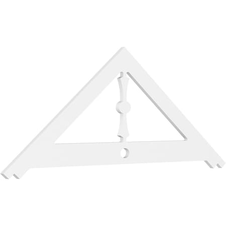 Ekena Millwork Pitch Artisan Architectural Grade PVC Gable Pediment, 72"W x 27"H x 1"P (9/12) GPP072X027X100ART